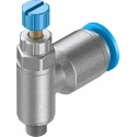 Festo GRLA Series Flow Controller Exhaust Valve, 6 mm Tube Inlet, M5 Male Threaded Outlet, 1 bar, -10°C to GRLA-M5-QS-6-RS-D