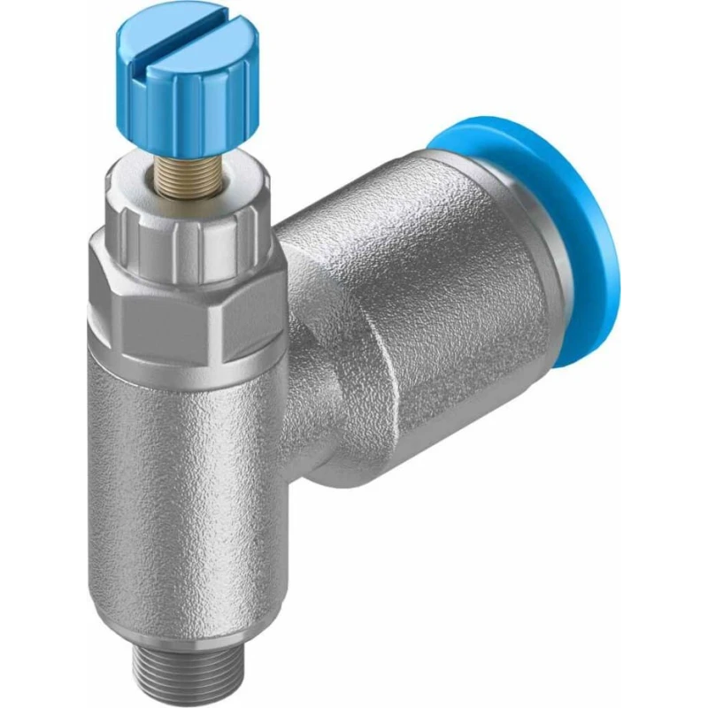 Festo GRLA Series Flow Controller Exhaust Valve, 6 mm Tube Inlet, M5 Male Threaded Outlet, 1 bar, -10°C to GRLA-M5-QS-6-RS-D