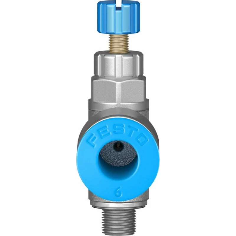 Festo GRLA Series Flow Controller Exhaust Valve, 6 mm Tube Inlet, M5 Male Threaded Outlet, 1 bar, -10°C to GRLA-M5-QS-6-RS-D