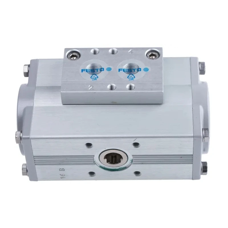 Festo DFPD Series Pneumatic Rotary Actuator Double Acting 8 Bar 10mm Bore 180° DFPD-10-RP-90-RD-F04