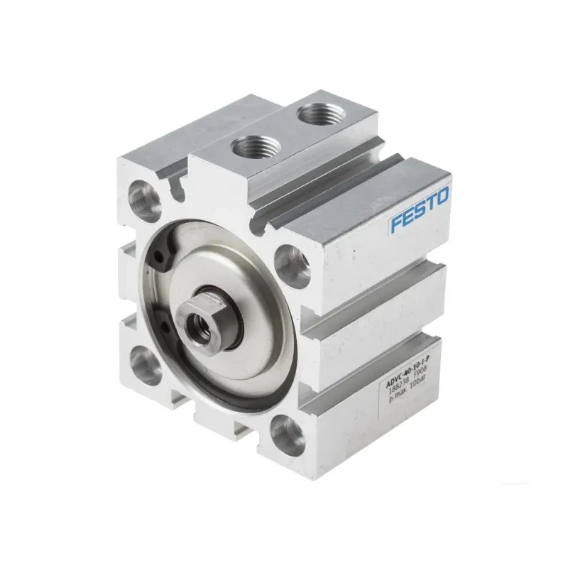 Festo ADVC Series Pneumatic Cylinder Double Acting, 40mm Bore, 10mm Stroke, Aluminium Body, Through Hole Mount ADVC-40-10-I-P