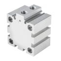 Festo ADVC Series Pneumatic Cylinder Double Acting, 40mm Bore, 10mm Stroke, Aluminium Body, Through Hole Mount ADVC-40-10-I-P