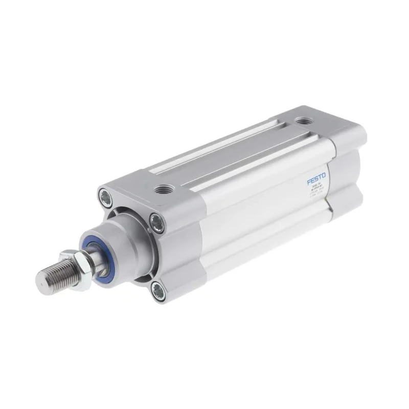 Festo DSBC-50-80-PPSA-N3 Pneumatic Piston Rod Cylinder, 50mm Bore, 80mm Stroke, Double Acting, Aluminium Body