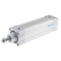 Festo Pneumatic Piston Rod Cylinder Double Acting, 63mm Bore, 160mm Stroke, Air Cushion, Aluminium Body DSBC-63-160-PPSA-N3