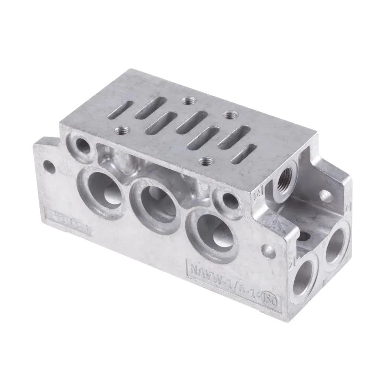 Festo NAVW Series 2 Station G Sub-Base Aluminium for MFH Solenoid Valves NAVW-1/4-1-ISO