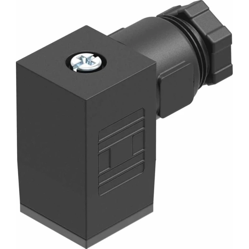 Festo Solenoid Connector Female DIN 43650 C, 250V AC, 6A, IP65, PG7 Cable Gland, Model MSSD-EB