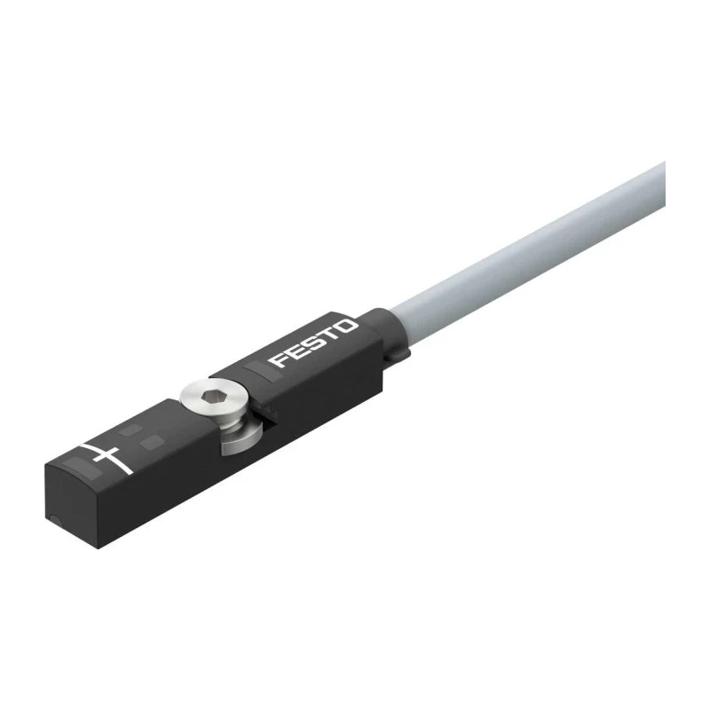 Festo Pneumatic Position Detector IP69K/IP68/IP65, SMT-8 LED Indicator, 24V DC, T-Slot SMT-8M-A-NS-24V-E-2,5-OE