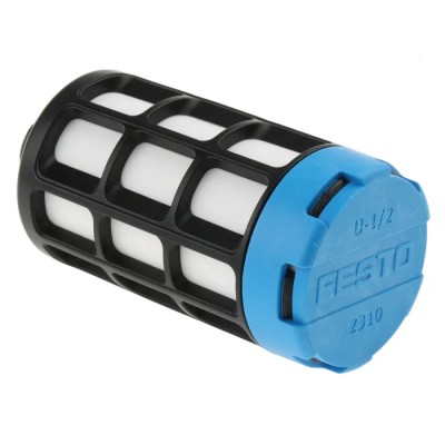 Festo Polyacetal Pneumatic Silencer, Threaded G, 1/2 in, 10 bar, 81dB Noise Reduction, U-1/2
