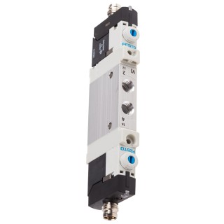 Festo 5/2 Way Pneumatic Solenoid Valve, Metric Thread, M7 Port, VUVG Series, Aluminium Alloy Body VUVG-LK10-B52-T-M7-1R8L-S