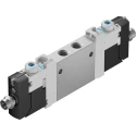 Festo 5/2 Way Pneumatic Solenoid Valve, Metric Thread, M7 Port, VUVG Series, Aluminium Alloy Body VUVG-LK10-B52-T-M7-1R8L-S