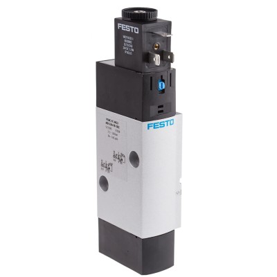 Festo Pneumatic Solenoid Valve 5/2 Solenoid/Spring G VSNC Series 24V DC Aluminium Alloy VSNC-FC-M52-MD-G14-F8-1B2