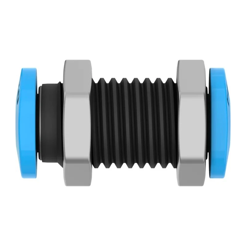 Festo Pneumatic Fitting, Bulkhead Tube-to-Tube Adaptor, Push-in, Polybutylene Terephthalate Reinforced, Stainless QSMS-3