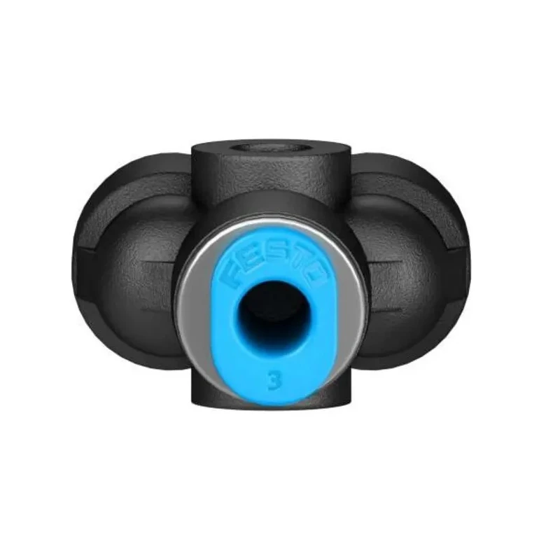 Festo Polybutylene Terephthalate Pneumatic Fitting, Push-in 3 mm, Y Tube Adaptor, Chemical Resistant, Food Grade QSMY-3