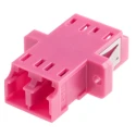 RS PRO LC to LC Multimode Simplex Fibre Optic Adapter, 0.1dB Insertion Loss, Ceramic Housing, Purple, 121-3953