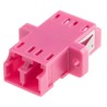RS PRO LC to LC Multimode Simplex Fibre Optic Adapter, 0.1dB Insertion Loss, Ceramic Housing, Purple, 121-3953