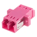 RS PRO LC to LC Multimode Simplex Fibre Optic Adapter, 0.1dB Insertion Loss, Ceramic Housing, Purple, 121-3953