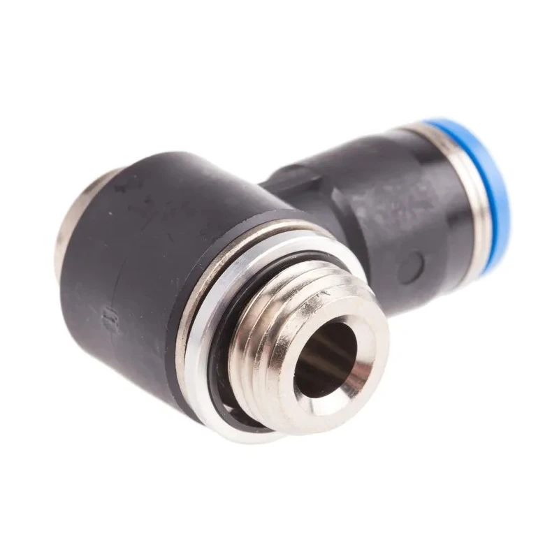 Festo Polybutylene Pneumatic Elbow Fitting Male G 1/4 in, 8mm Push-in, QSLV-G1/4-8-I
