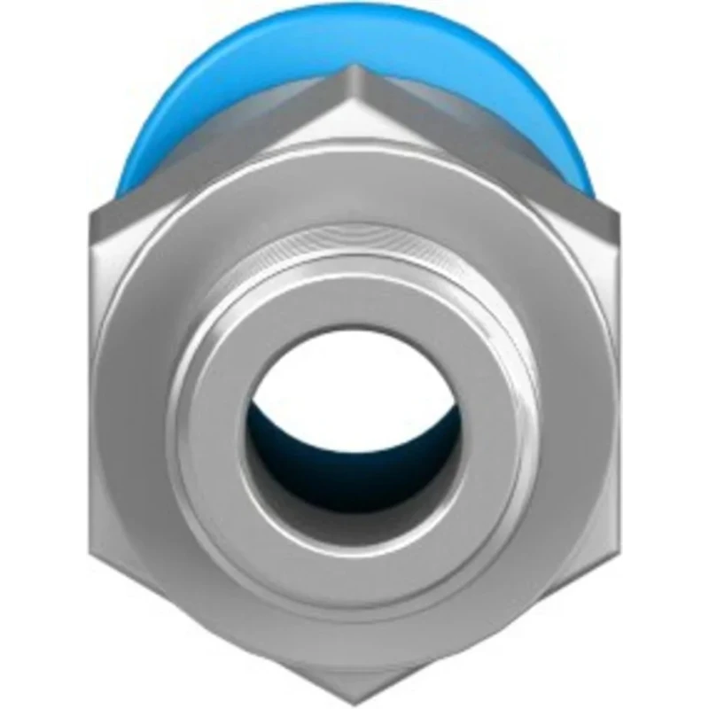 Festo Pneumatic Fitting, 4mm Push-in Tube, Male M5 Thread, Brass, Nickel Plated, Compact RoHS Connector QSM-M5-4