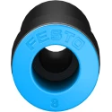 Festo QS Series Pneumatic Reducer Nipple, Nickel Plated Brass, Polypropylene, High Alloy Stainless Steel, Nitrile QS-12H-8