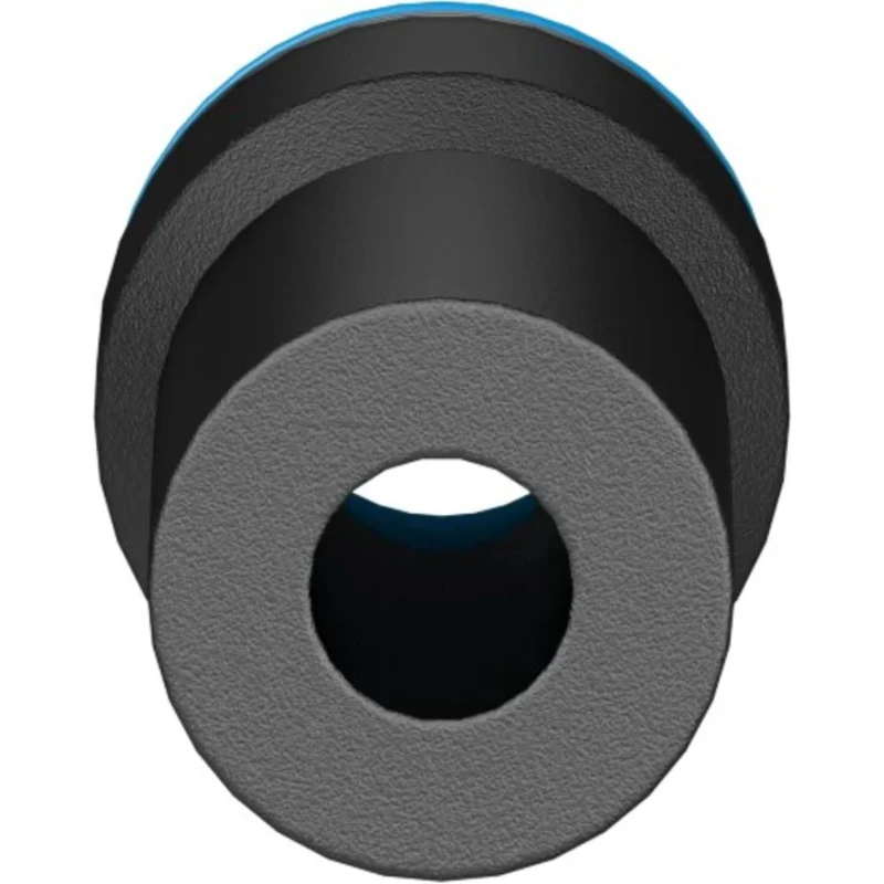 Festo QS Series Pneumatic Reducer Nipple, Nickel Plated Brass, Polypropylene, High Alloy Stainless Steel, Nitrile QS-12H-8