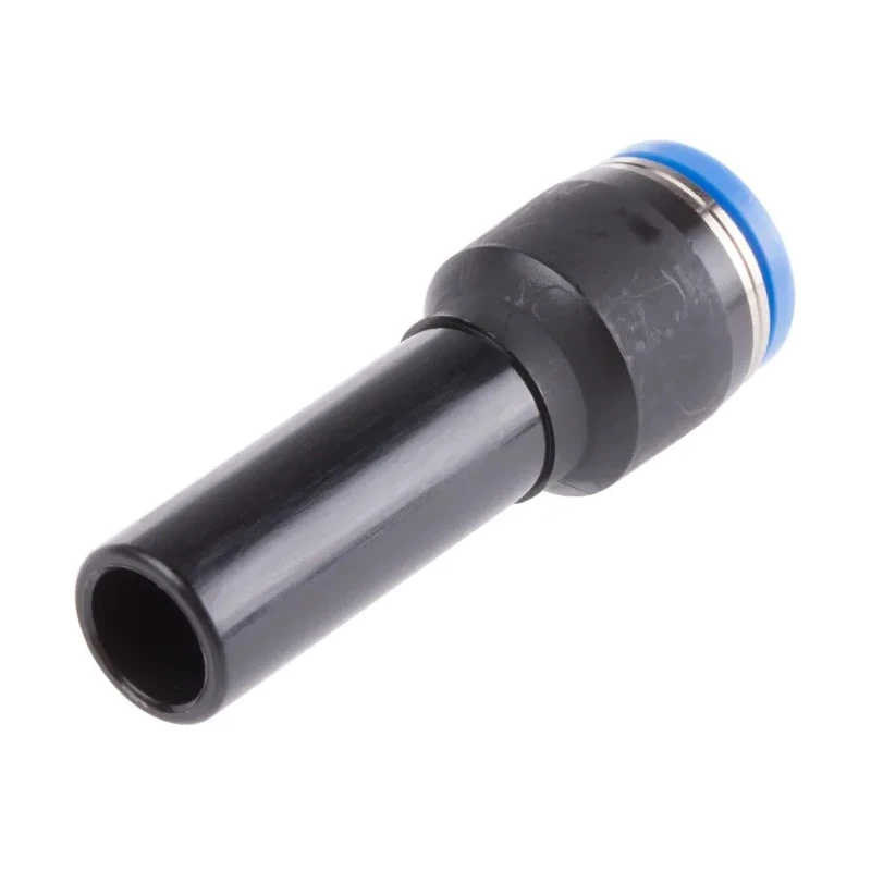 Festo QS Series Pneumatic Fitting Reducer Nipple, Push-In 10 mm to 8 mm, Chemical Resistant, Food Grade, 14 Bar, QS-10H-8