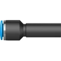 Festo QS Series Pneumatic Fitting Reducer Nipple, Push-In 10 mm to 8 mm, Chemical Resistant, Food Grade, 14 Bar, QS-10H-8