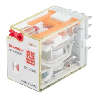 RS PRO Power Relay 115V AC Coil 6A 4PDT Plug-In Type 121-7800
