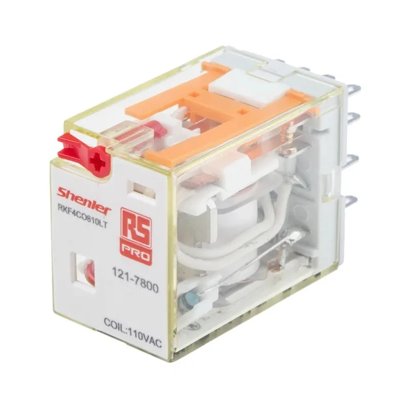 RS PRO Power Relay 115V AC Coil 6A 4PDT Plug-In Type 121-7800