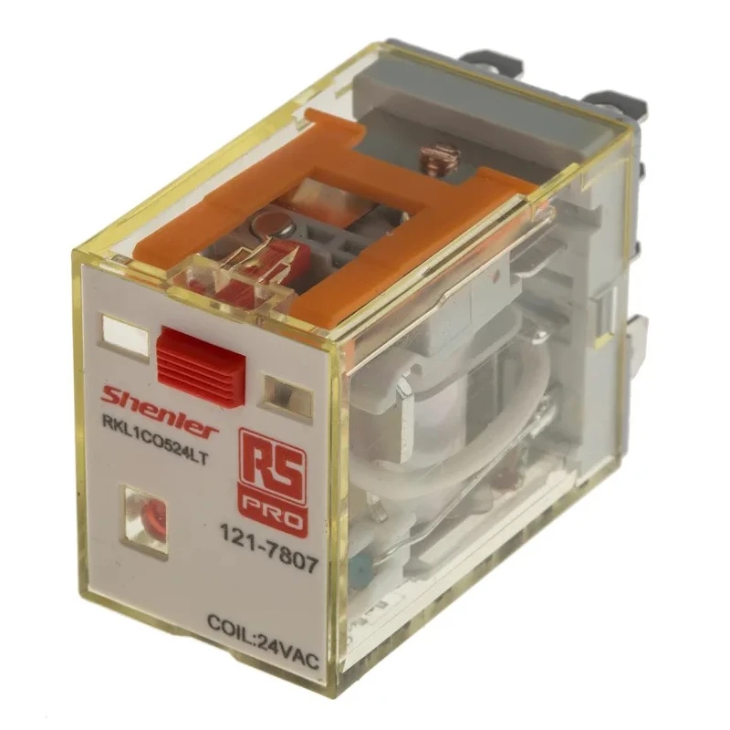 RS PRO Power Relay 24V AC Coil 16A SPDT Plug-In RKL Series 121-7807