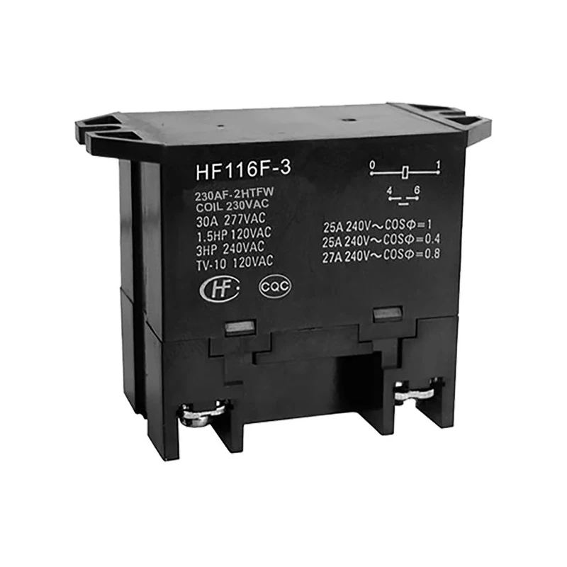 Hongfa Europe GMBH Flange Power Relay 230V AC Coil, 25A Switching Current, DPST, Screw Terminal, HF116F-3/230AF-2HTFW