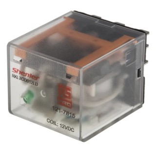 RS PRO Power Relay 12V DC Coil 10A 3PDT Plug-In Type RKL Series 121-7815