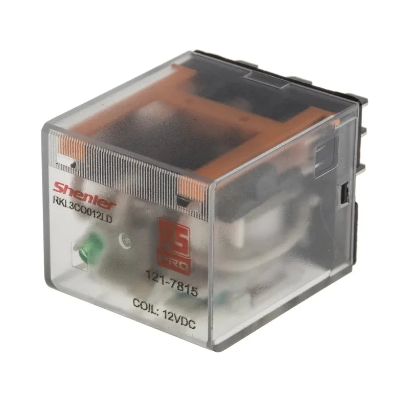 RS PRO Power Relay 12V DC Coil 10A 3PDT Plug-In Type RKL Series 121-7815