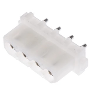 TE Connectivity Commercial MATE-N-LOK Series Straight Through Hole PCB Socket, 4-Contact, 1 Row, 5.08 mm Pitch 770997-1