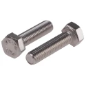 RS PRO Plain Stainless Steel Hex Bolt M5 x 20 mm DIN 933 520-087