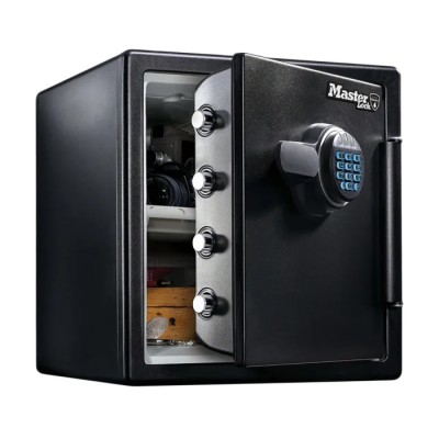 Master Lock Extra Large Fire Resistant Safe, 33.6L Capacity, Combination Padlock, Screw Mount, Black Steel, LFW123FTC
