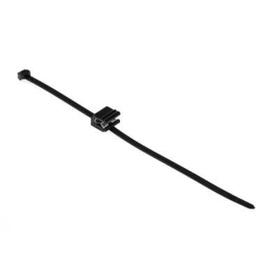 HellermannTyton Cable Tie Assemblies 200 mm x 4.6 mm Black Polyamide 66 UL 94 V-2 150-40591 T50ROSEC5A-PA66HS/PA66HIRHS-BK