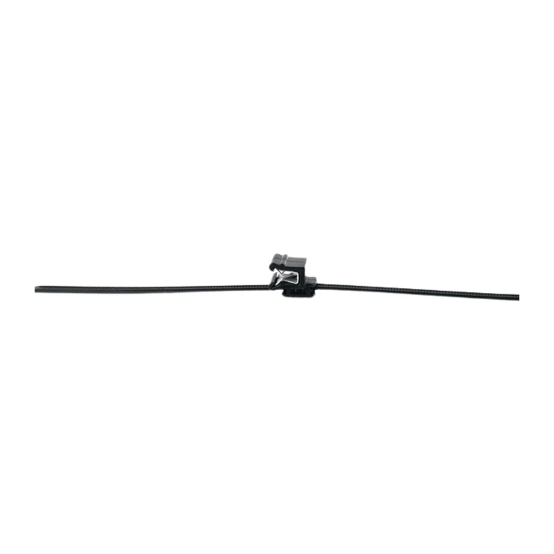 HellermannTyton Cable Tie Assemblies 200 mm x 4.6 mm Black Polyamide 66 UL 94 V-2 150-40591 T50ROSEC5A-PA66HS/PA66HIRHS-BK