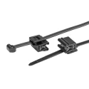 HellermannTyton Cable Tie Assemblies 200 mm x 4.6 mm Black Polyamide 66 UL 94 V-2 150-40591 T50ROSEC5A-PA66HS/PA66HIRHS-BK