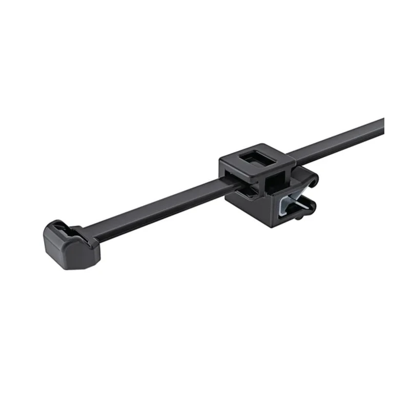HellermannTyton Cable Tie Assemblies 200 mm x 4.6 mm Black Polyamide 66 UL 94 V-2 150-40591 T50ROSEC5A-PA66HS/PA66HIRHS-BK