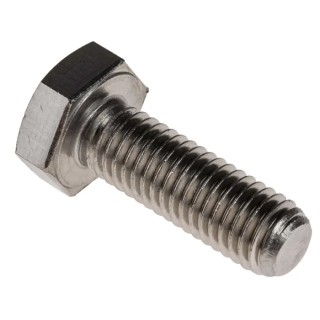 RS PRO Plain Stainless Steel Hex Bolt M10 x 30 mm, DIN 933, A2 Type 304, Fully Threaded 520-289