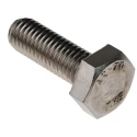 RS PRO Plain Stainless Steel Hex Bolt M10 x 30 mm, DIN 933, A2 Type 304, Fully Threaded 520-289