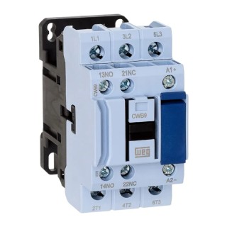 WEG CWB Series Contactor, 24V AC Coil, 3-Pole, 9A, 4kW, DIN Rail, Screw Terminal, 690V AC, Model CWB9-11-30D02