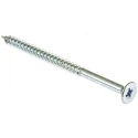 RS PRO Pozidriv Countersunk Steel Wood Screw, Bright Zinc, 10 in Thread, 3 in Length, Steel, 521-248