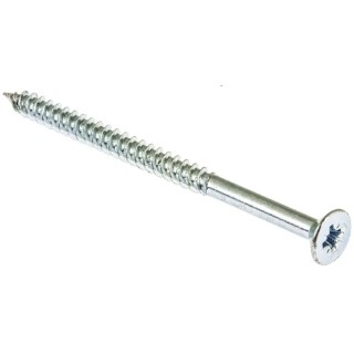 RS PRO Pozidriv Countersunk Steel Wood Screw, Bright Zinc, 10 in Thread, 3 in Length, Steel, 521-248