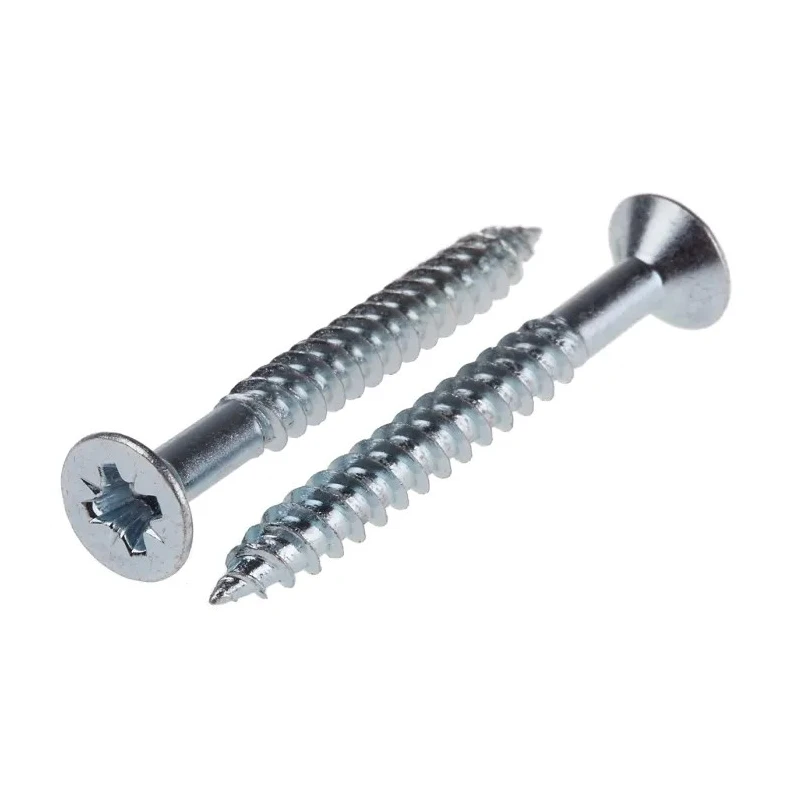 RS PRO Pozidriv Countersunk Steel Wood Screw, Bright Zinc Plated, Size 12 Thread, 2in Length, Model 521-254