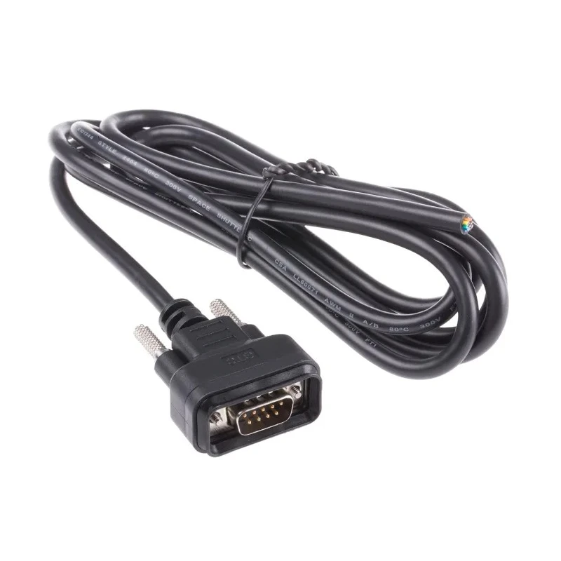 RS PRO Male D-Sub 9-Pin to Male Unterminated Serial Cable, IP67 Waterproof, 2m PVC, 500V DC, GTC Sealed Series 122-3040