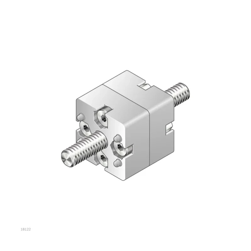 Bosch Rexroth S6 End Connector for Strut Profile 30 mm, Aluminium, Groove Size 8 mm 3842538656