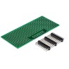 Phoenix Contact BC Series Perfboard for Prototyping Electronic Circuits, FR 4-21 Epoxy Glass, Green, 85mm x 38.5mm x 2202995