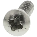 RS PRO Pan Head Self-Tapping Screw Stainless Steel, Plain, Pozidriv Drive, A2 Grade, 19mm Length, Size 8 521-620