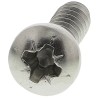 RS PRO Pan Head Self-Tapping Screw Stainless Steel, Plain, Pozidriv Drive, A2 Grade, 19mm Length, Size 8 521-620